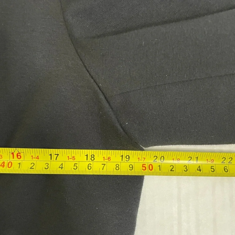 Nicole Miller Original Blazer Womens Sz M Black 3/4 Sleeve Striped Lining Office - Picture 9 of 11